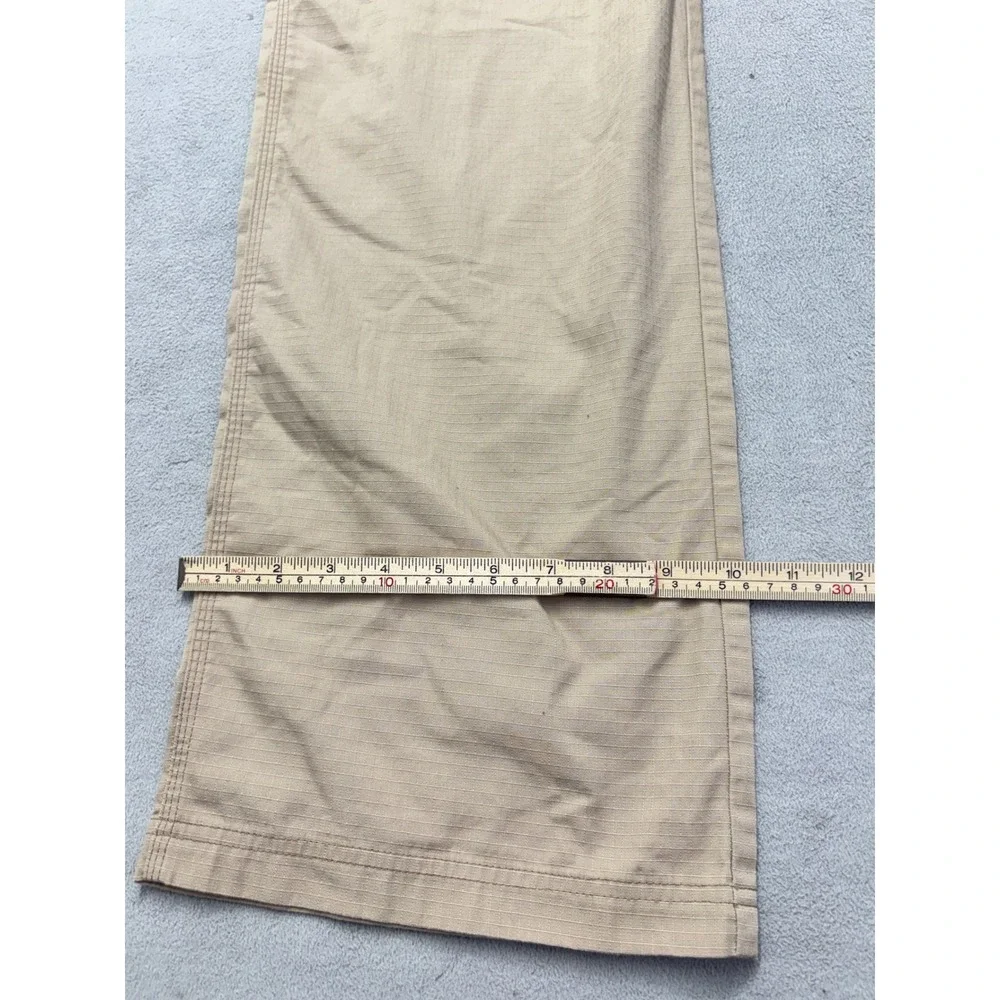 Carhartt Mens Ripstop Cargo Pants Tan Khaki Wide Leg Elastic Waist C54108 Large